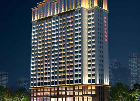 天信酒店夜景亮化方案